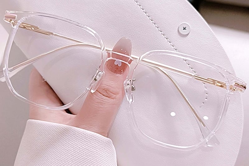 Geometric Transparent TR90 Glasses #BS0406-0428