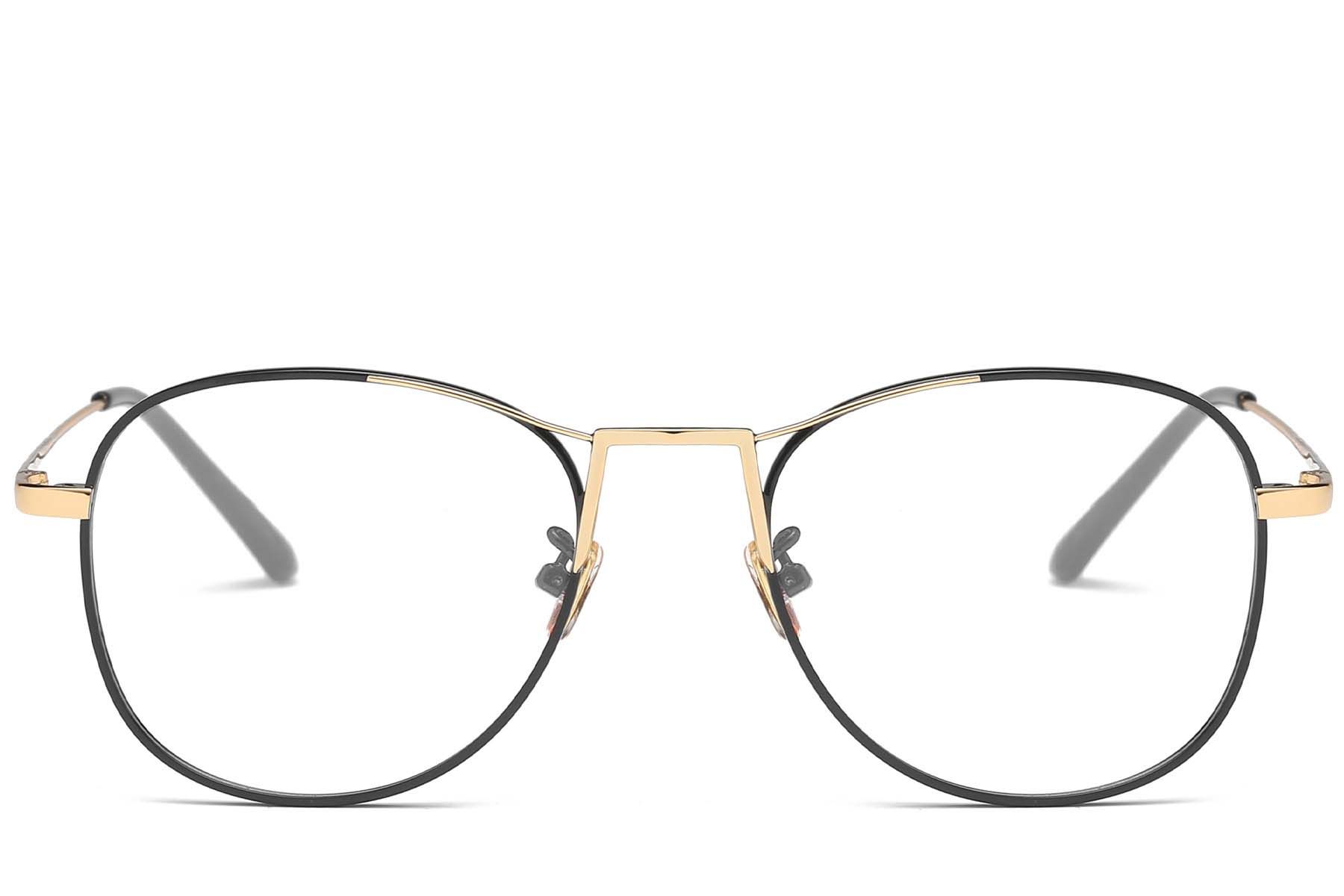 Aviator Golden Metal Glasses #BS0406-0429
