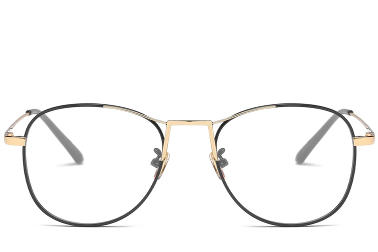 Pilotenbrille aus goldenem Metall #BS0406-0429