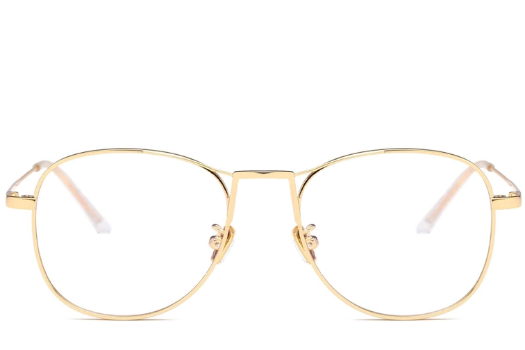 Aviator Golden Metal Glasses #BS0406-0431
