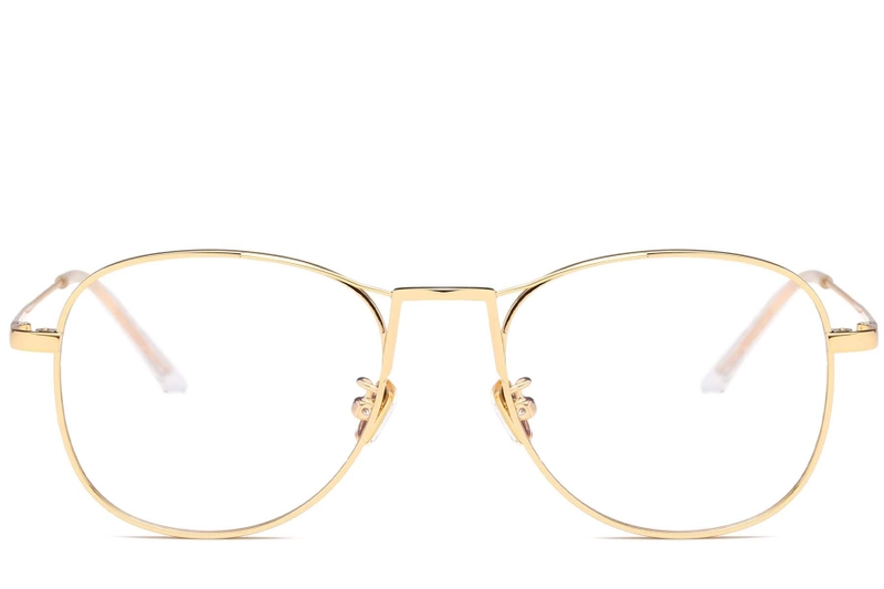 Aviator Golden Metal Glasses #BS0406-0431