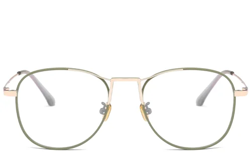 Lunettes aviateur vertes en métal #BS0406-0432