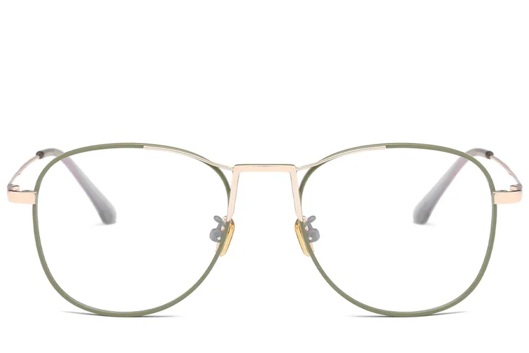 Aviator Groene Metalen Bril #BS0406-0432