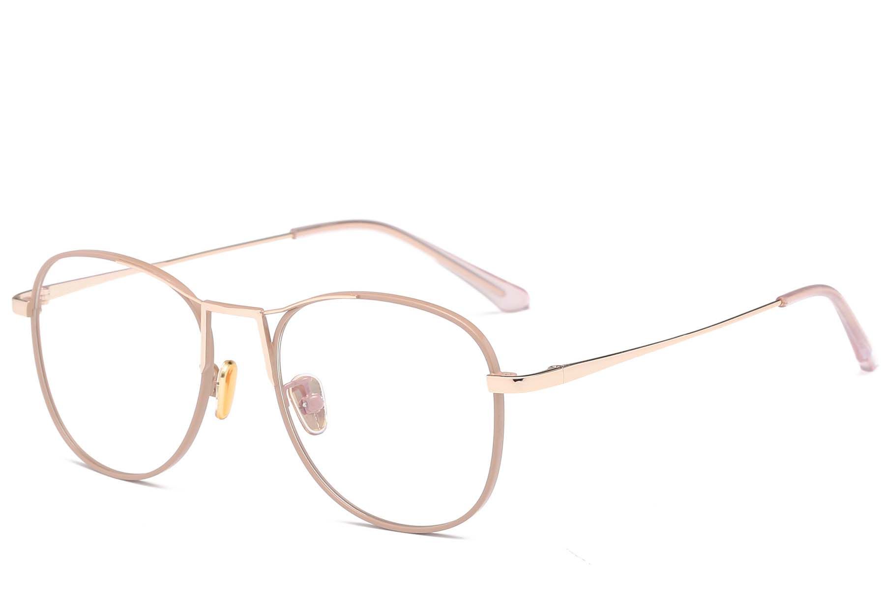 Aviator Pink Metal Glasses #BS0406-0433