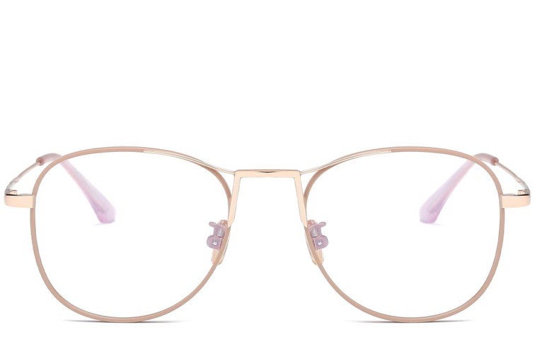 Aviator Pink Metal Glasses #BS0406-0433