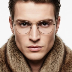 Aviator Pink Metal Glasses #BS0406-0433