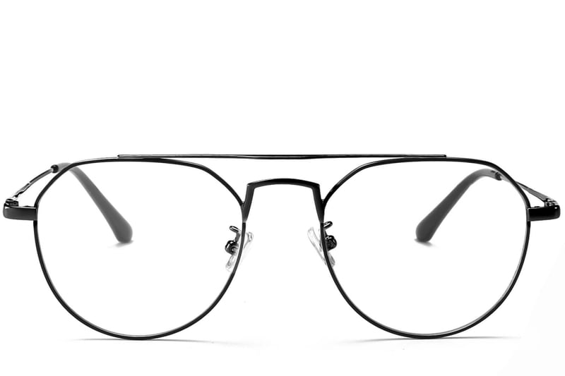 Aviator Black Metal Glasses #BS0406-0436