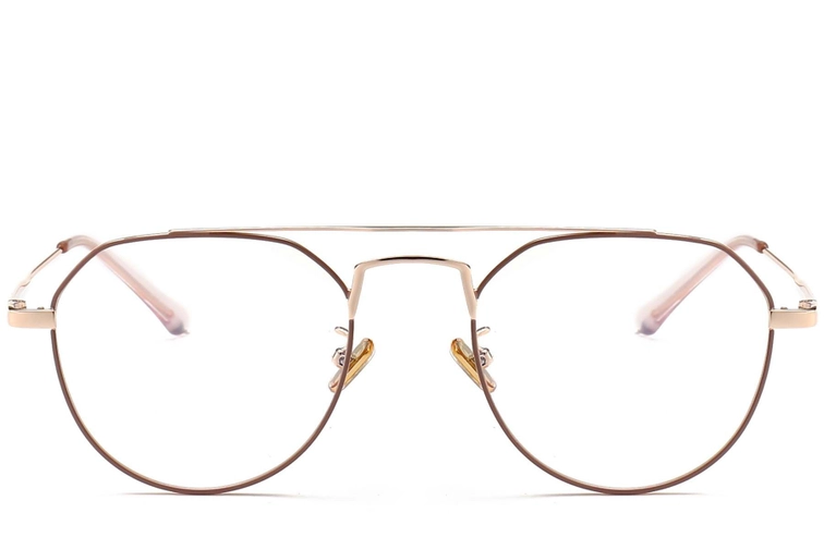 Aviator Pink Metal Glasses #BS0406-0438