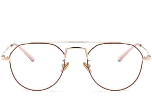 Lunettes aviateur en métal rose #BS0406-0438