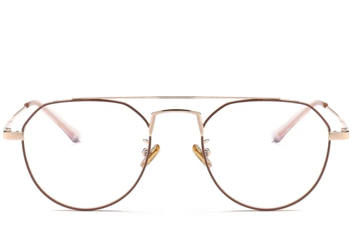 Aviator Pink Metal Glasses #BS0406-0438