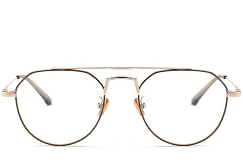 Aviator Groene Metalen Bril #BS0406-0439