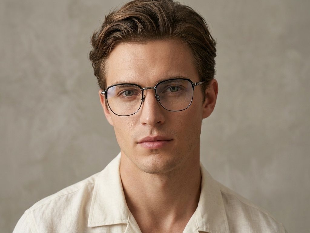 Rectangular Silver Metal Glasses #BS0406-0441