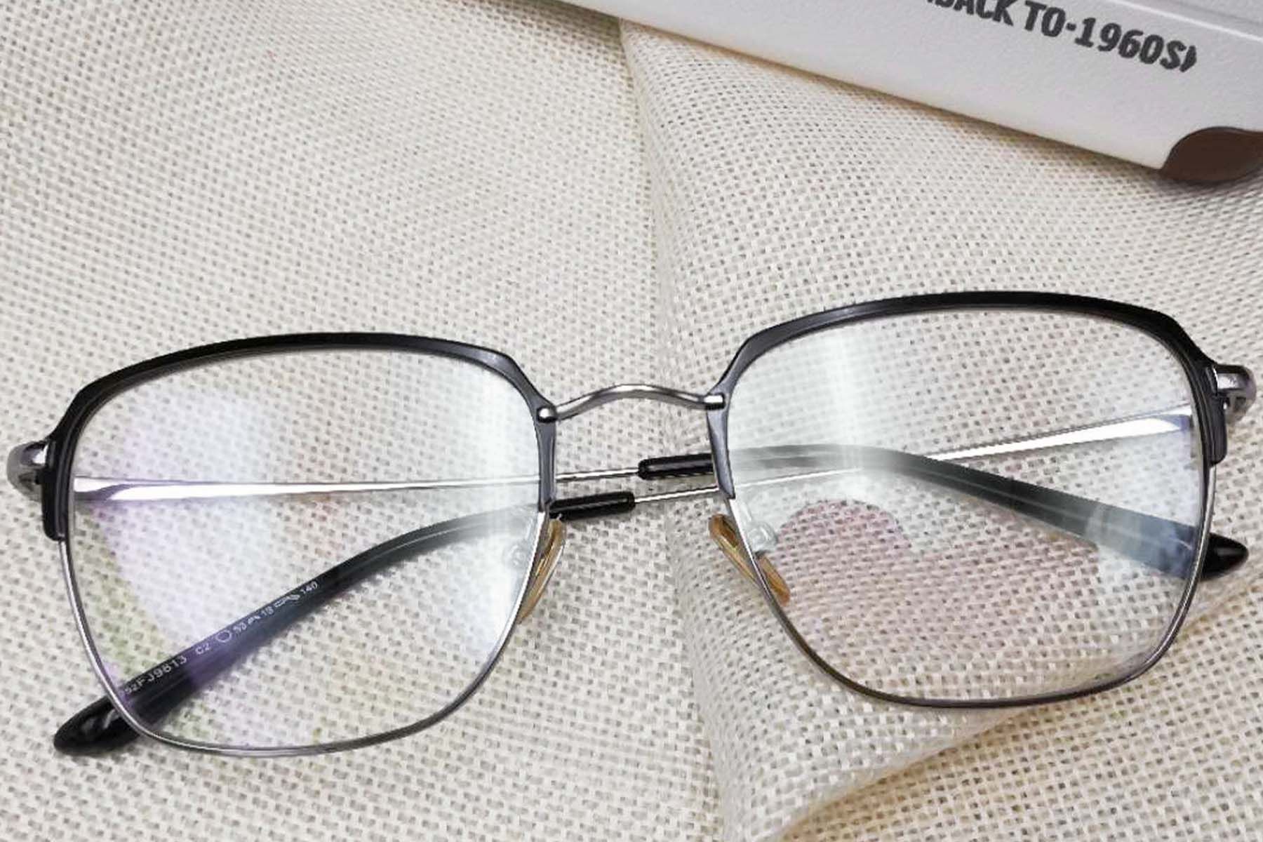 Rectangular Silver Metal Glasses #BS0406-0441