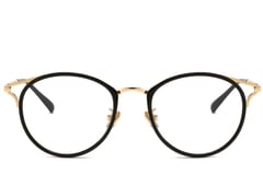 Oval Golden Metal Glasses #BS0406-0445