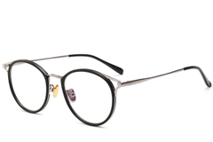 Oval Silver Metal Glasses #BS0406-0446