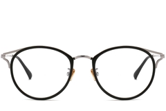 Oval Silver Metal Glasses #BS0406-0446