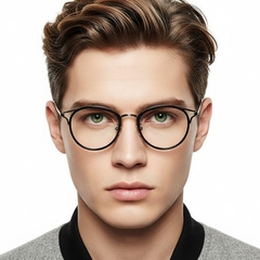 Oval Silver Metal Glasses #BS0406-0446
