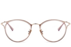 Oval Pink Metal Glasses #BS0406-0447