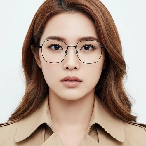 Lunettes géométriques en métal noir #BS0406-0448