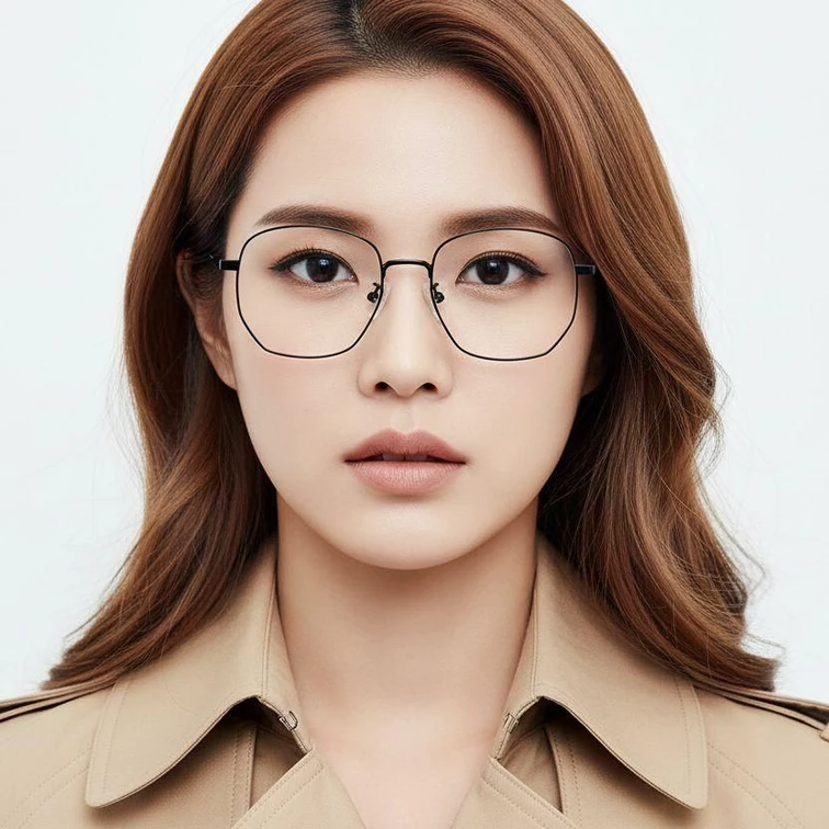 Geometric Black Metal Glasses #BS0406-0448