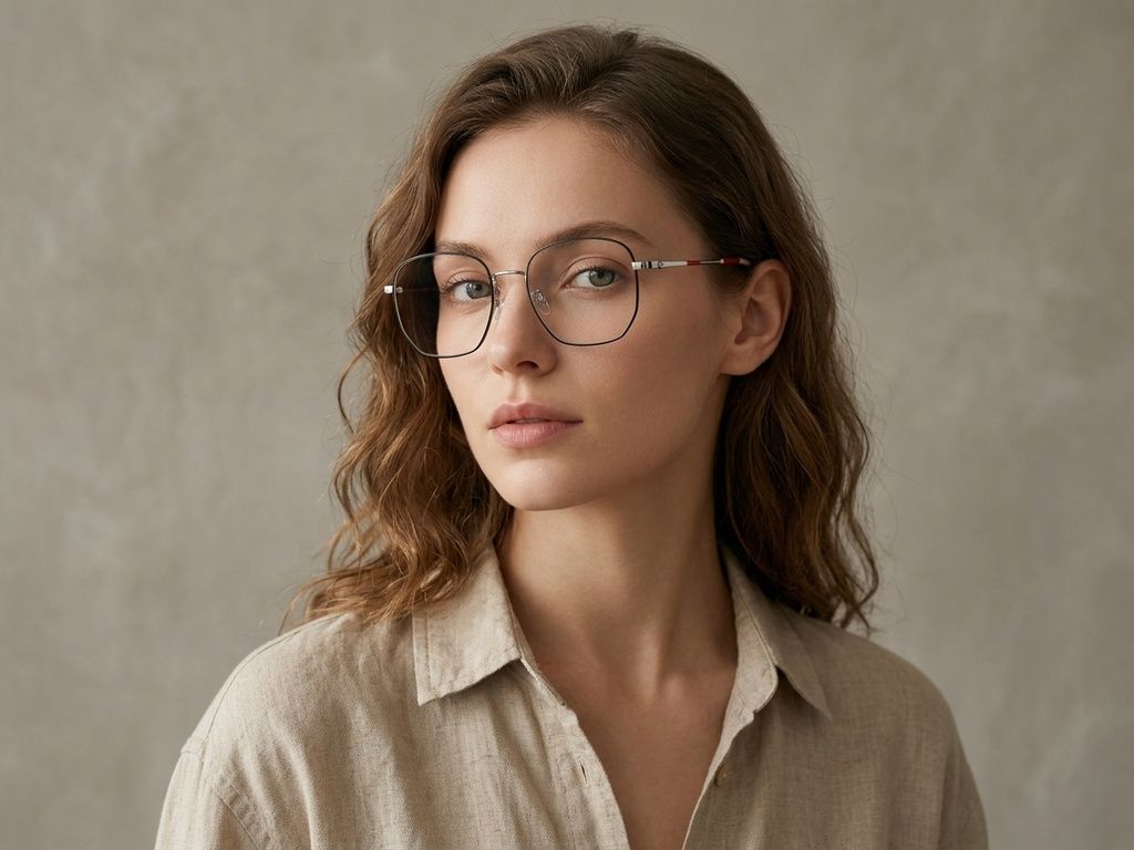 Geometric Silver Metal Glasses #BS0406-0450