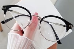 Semi-rimless Black TR90 Glasses #BS0406-0451