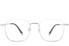 Geometric Silver Titanium Glasses #BS0406-0465