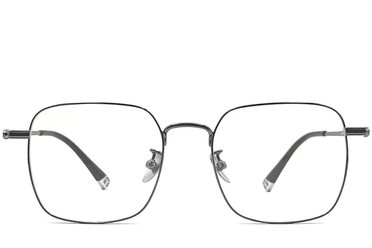 Geometric Grey Titanium Glasses #BS0406-0467