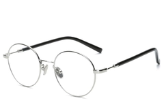 Oval Silver Metal Glasses #BS0406-0469