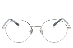 Oval Silver Metal Glasses #BS0406-0469