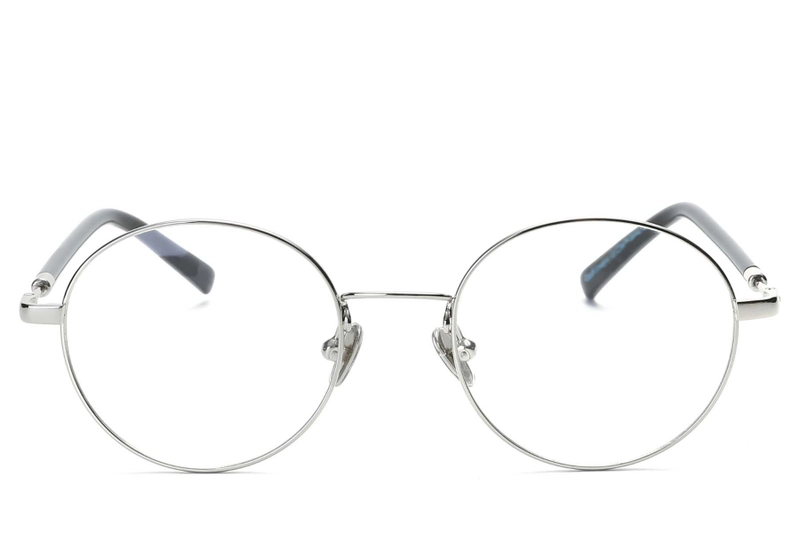 Oval Silver Metal Glasses #BS0406-0469