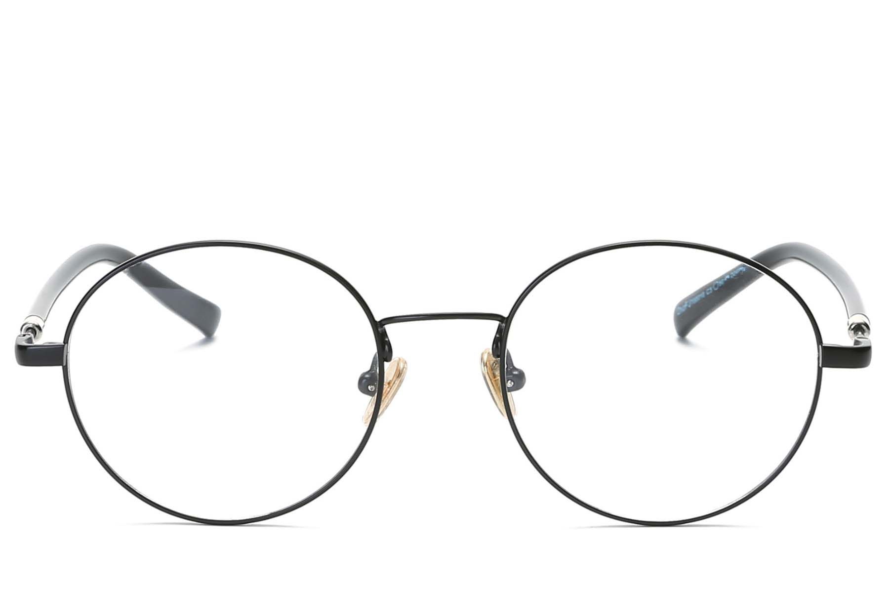 Oval Black Metal Glasses #BS0406-0470