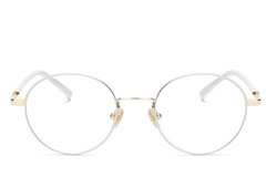 Oval White Metal Glasses #BS0406-0471