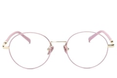 Oval Pink Metal Glasses #BS0406-0472