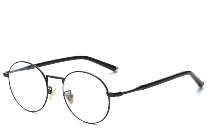 Oval Black Metal Glasses #BS0406-0474