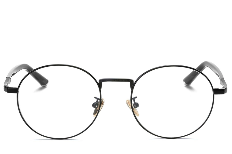 Oval Black Metal Glasses #BS0406-0474