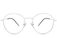 Oval Silver Metal Kids Glasses #BS0406-0481
