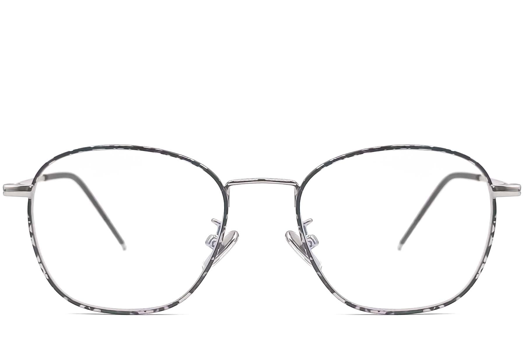 Gafas ovaladas de metal negro #BS0406-0488