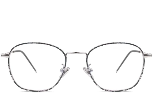 Gafas ovaladas de metal negro #BS0406-0488