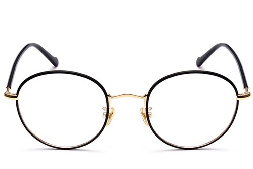 Oval Golden Metal Kids Glasses #BS0406-0489