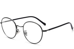Oval Grey Metal Kids Glasses #BS0406-0490