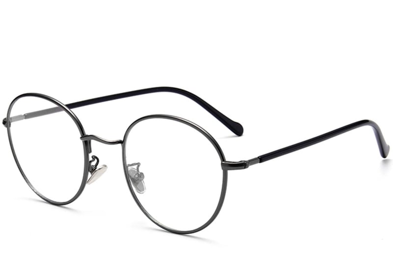Oval Grey Metal Kids Glasses #BS0406-0490