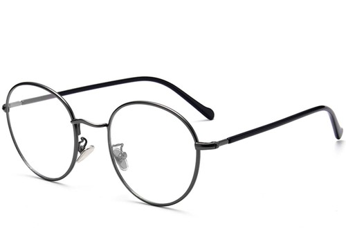 Oval Grey Metal Kids Glasses #BS0406-0490