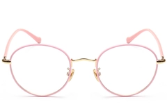 Oval Pink Metal Kids Glasses #BS0406-0492