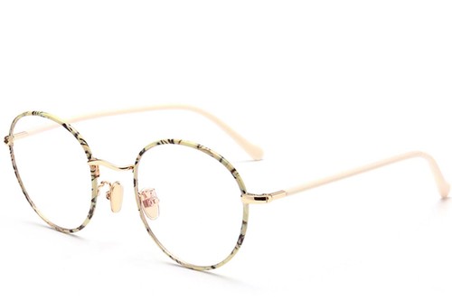 Oval Pattern Metal Kids Glasses #BS0406-0493