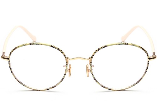 Oval Pattern Metal Kids Glasses #BS0406-0493