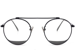 Aviator Black Metal Glasses #BS0406-0494