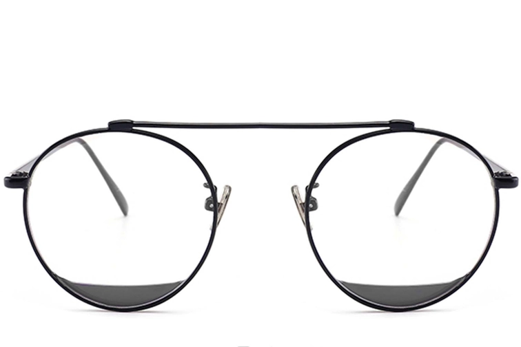 Aviator Black Metal Glasses #BS0406-0494