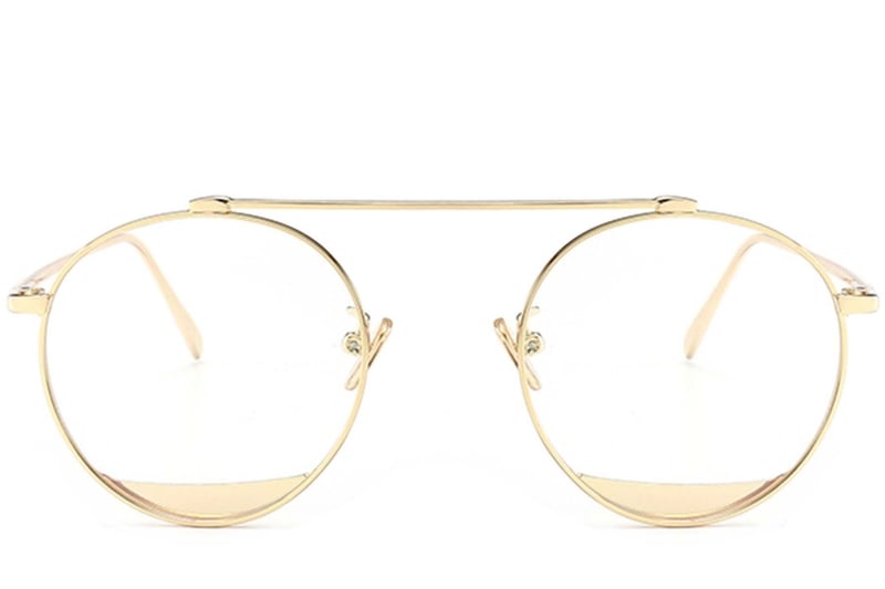 Aviator Golden Metal Glasses #BS0406-0495