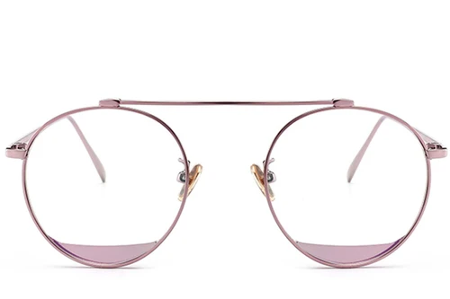 Aviator Pink Metal Glasses #BS0406-0497